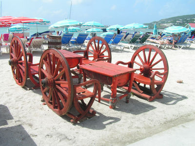 Plage de Phillipsburgh à Saint-Martin (capitale de la partie hollandaise de l'île)