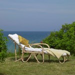 Chaise longue en rotin