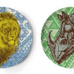 Assiettes animaux de la savane
