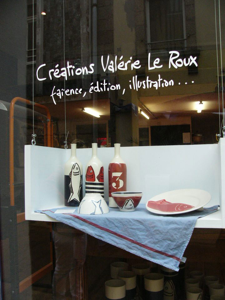 Vitrine Atelier de Valérie Le Roux à Concarneau 